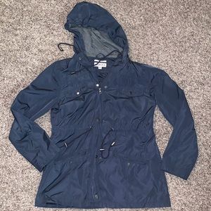 MERONA water resistant rain jacket - grey blue